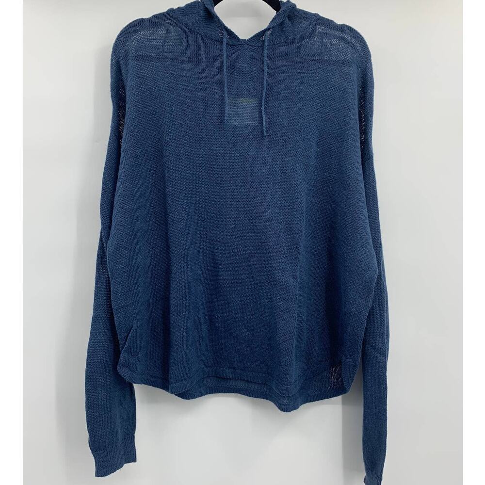 Simply Styled by Sears Hoodie Light Sweater Pullover Long Sleeve Blue Large NEW